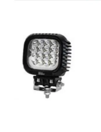 357109231 – HELLA Work Light, 4.92 Inch Square Bracket Mount 66 Watt/ 5000 Measured Lumens LED Bulb Plastic Clear/ Am...